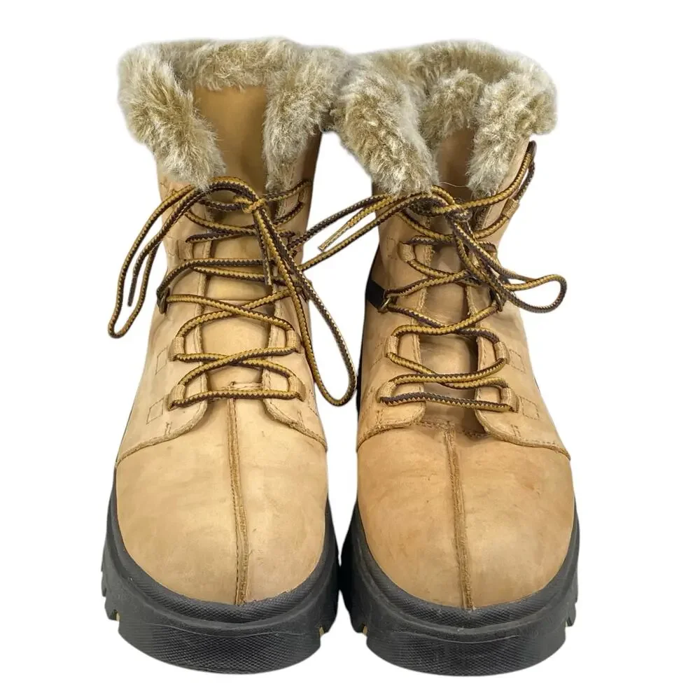 Vintage Y2K Skechers Women’s Jammers Tan Suede Winter Boot Size US 9